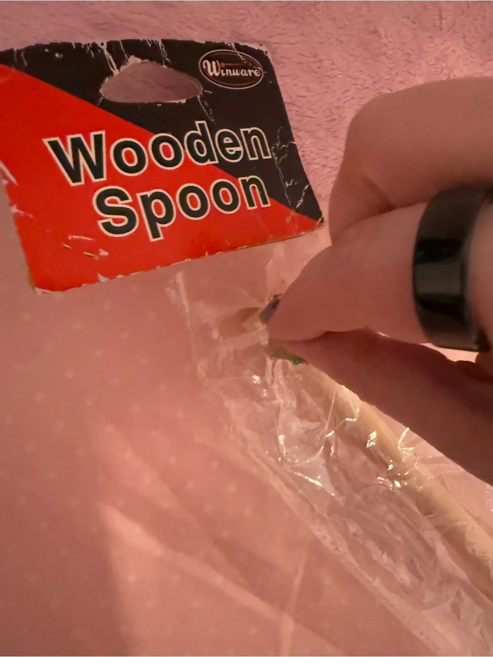 Winco 82 Brown Wooden Spoon, NIB